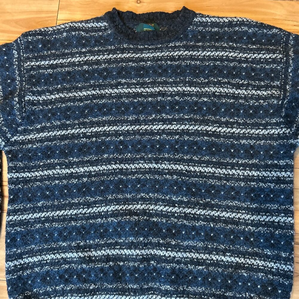 Vtg Club Room Shetland Lamb Wool Pullover Aweater Men's Size Large